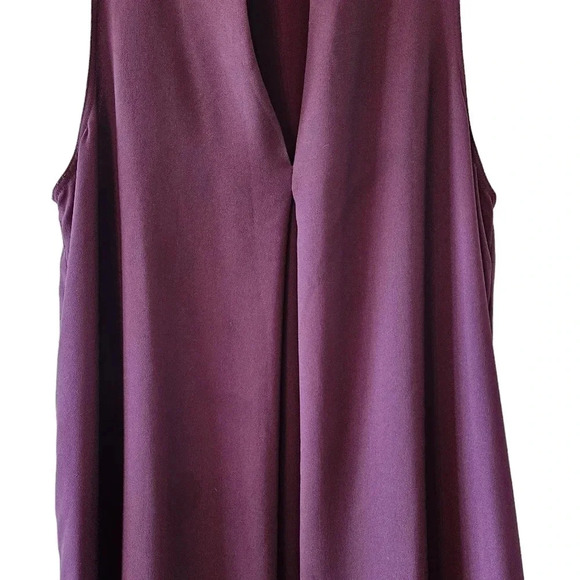 Aritzia Wilfred Monge Burgundy Mini Classy Sleeveless  Dress Size Medium. - Picture 5 of 10